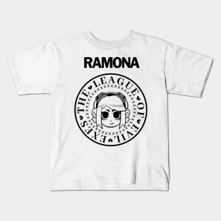 Ramona's Scott Pilgrim Universe V2 Kids T-Shirt